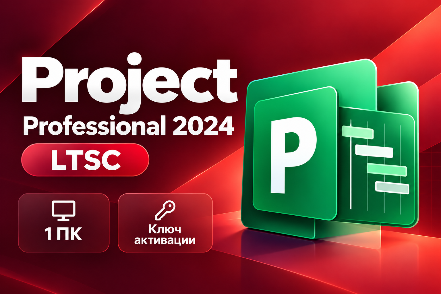 Project Professional 2024 LTSC — ключ для 1 ПК